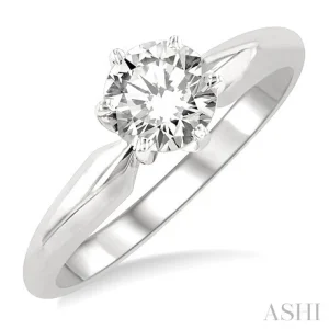 Round Shape Diamond Solitaire Ring