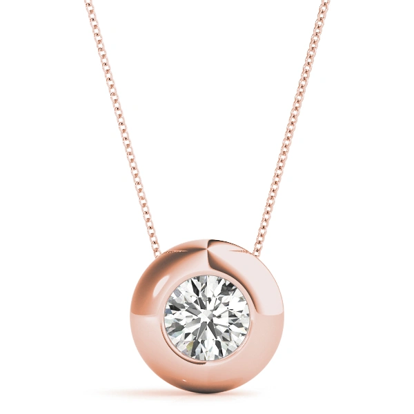 Solitaire Bezel Set Pendant - Image 7