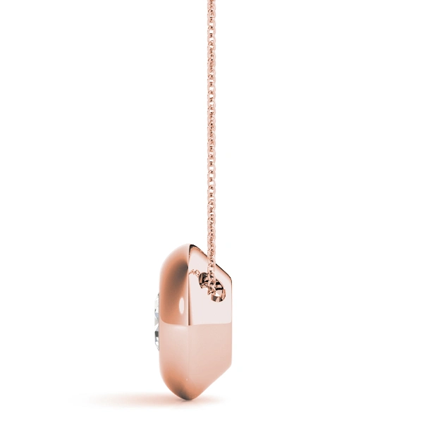 Solitaire Bezel Set Pendant - Image 8
