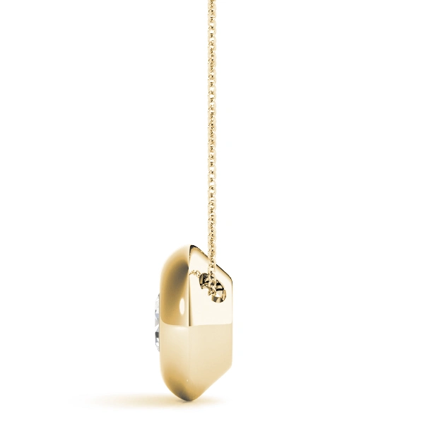 Solitaire Bezel Set Pendant - Image 5