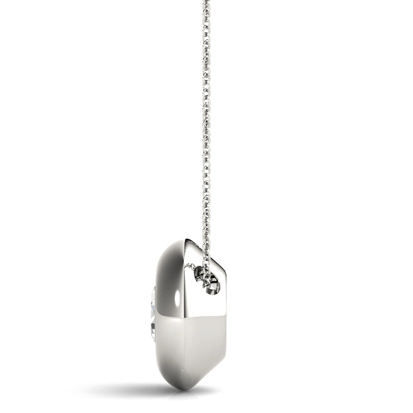 Solitaire Bezel Set Pendant - Image 2
