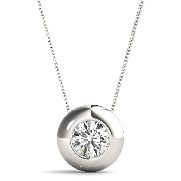 Solitaire Bezel Set Pendant