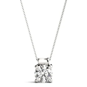 Round Solitaire Pendant