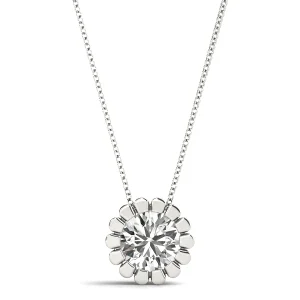 Solitaire Round Pendant