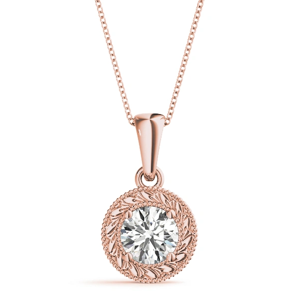 Vintage Engraved Filigree Solitaire Pendants - Image 7
