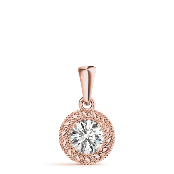 Vintage Engraved Filigree Solitaire Pendants - Image 9