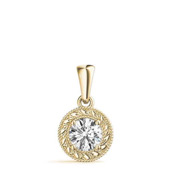 Vintage Engraved Filigree Solitaire Pendants - Image 6