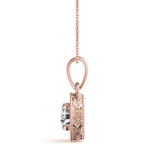 Vintage Engraved Filigree Solitaire Pendants - Image 8
