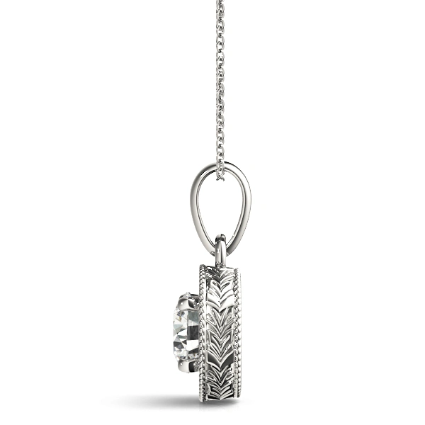 Vintage Engraved Filigree Solitaire Pendants - Image 2