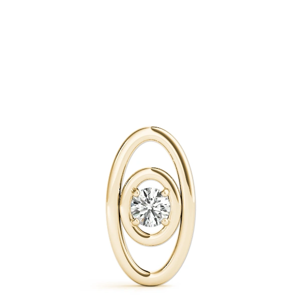 Oval Shape Solitaire Pendant - Image 6