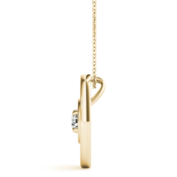 Oval Shape Solitaire Pendant - Image 5