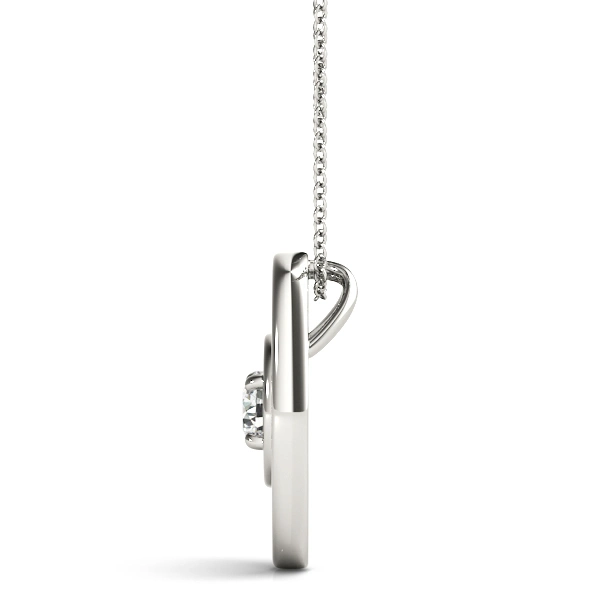 Oval Shape Solitaire Pendant - Image 2