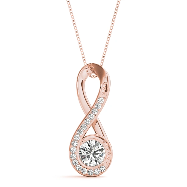 Infinity Twist Accented Cluster Pendant - Image 7
