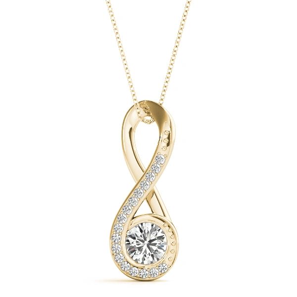 Infinity Twist Accented Cluster Pendant - Image 4