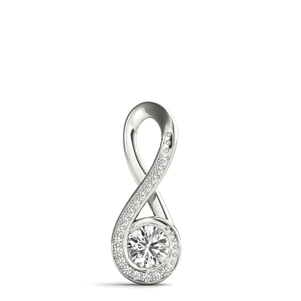Infinity Twist Accented Cluster Pendant - Image 3