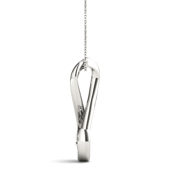 Infinity Twist Accented Cluster Pendant - Image 2