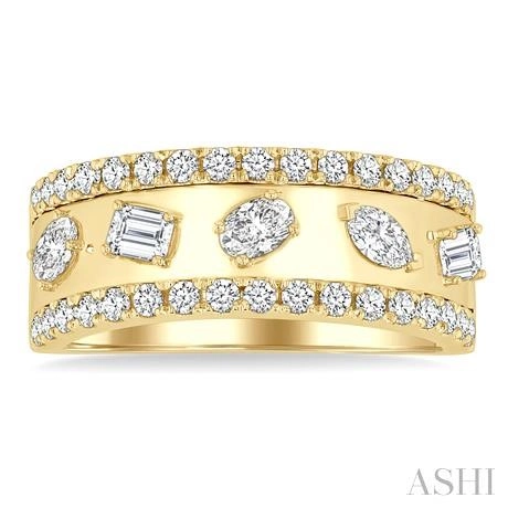 Bold Mixed Shape Diamond Fashion Band - Image 2