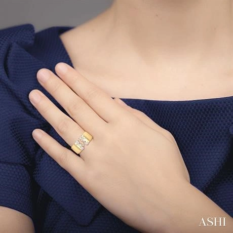 Bold Mixed Shape Diamond Fashion Open Band - Image 3