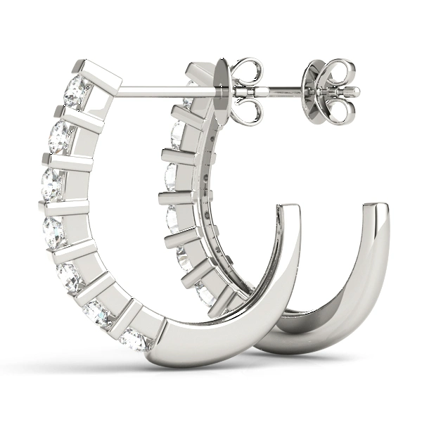 J-Hoop Earrings - Image 3
