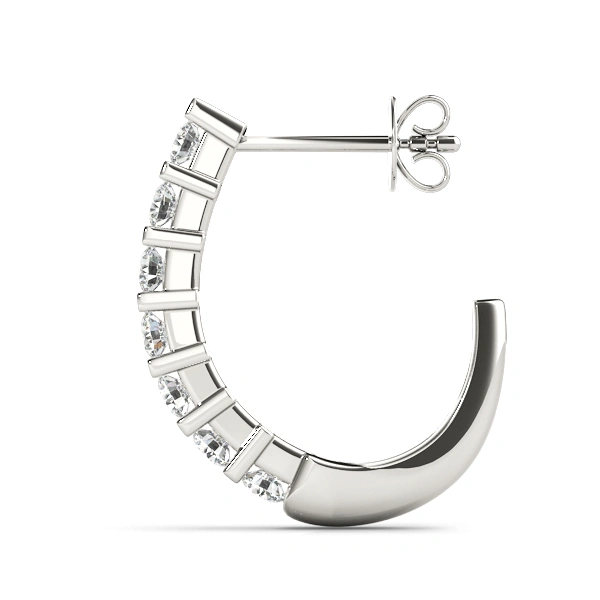 J-Hoop Earrings - Image 2