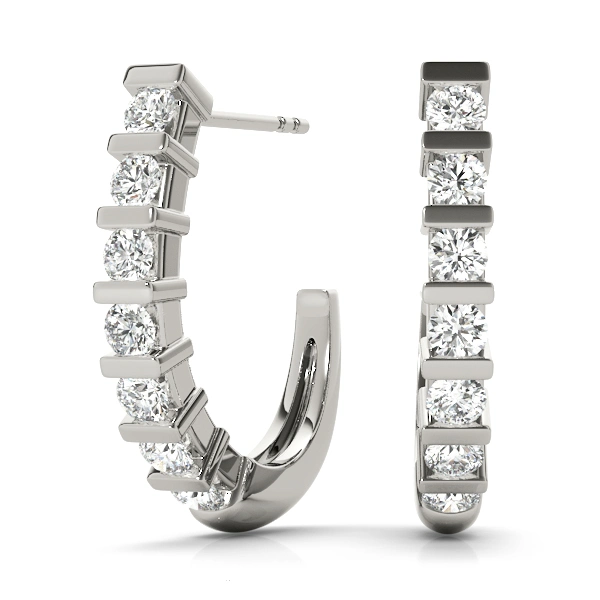 J-Hoop Earrings