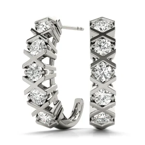 XO Style J-Hoop Earrings