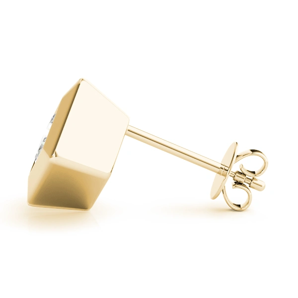 Princess Cut Diamond Stud Earrings - Image 7