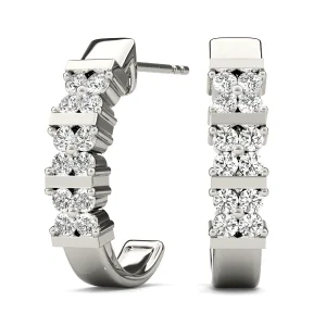 EARRINGS HOOP EARRINGS J-HOOPS MAT