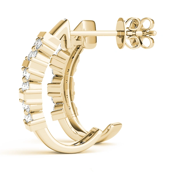 EARRINGS HOOP EARRINGS J-HOOPS MAT - Image 9