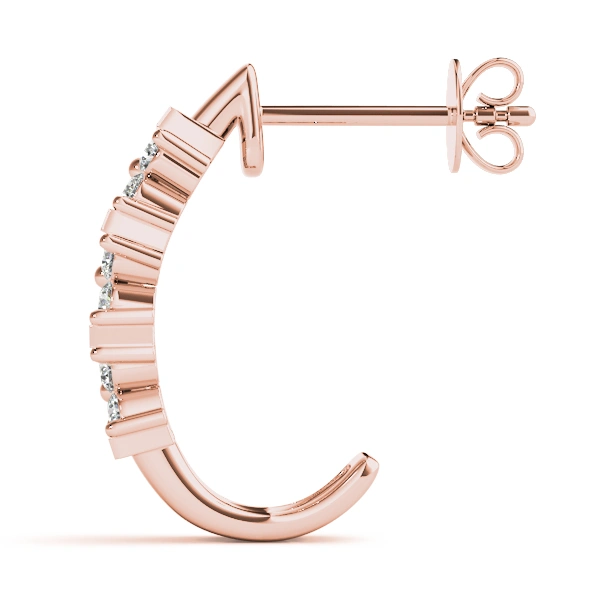 EARRINGS HOOP EARRINGS J-HOOPS MAT - Image 12
