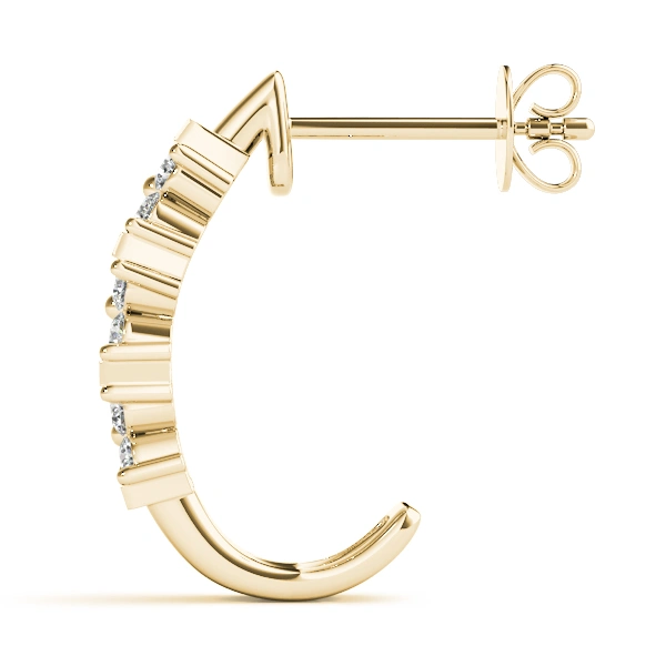 EARRINGS HOOP EARRINGS J-HOOPS MAT - Image 7