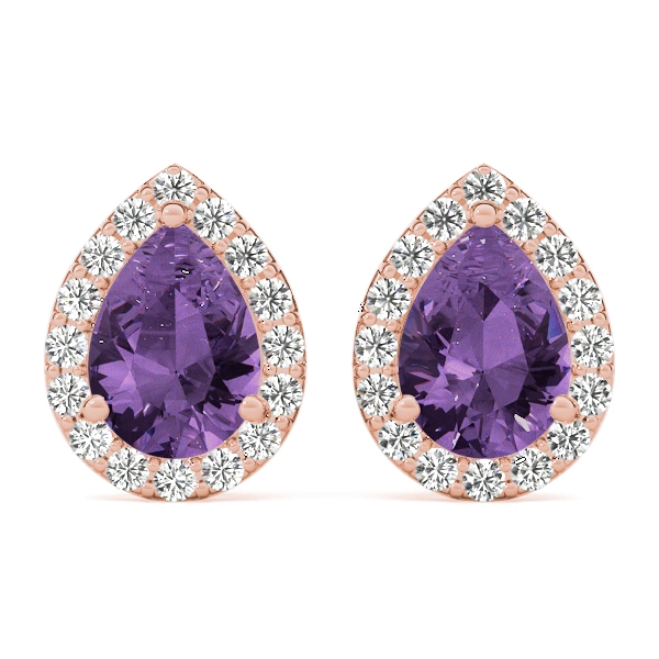 Pear Shaped Halo Studs - Image 17