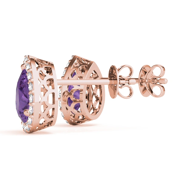 Pear Shaped Halo Studs - Image 20