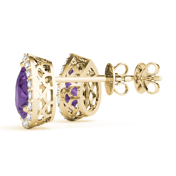 Pear Shaped Halo Studs - Image 13