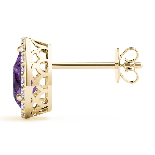 Pear Shaped Halo Studs - Image 11