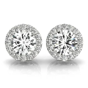 Round Halo Studs
