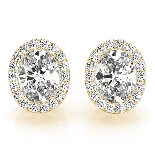 Oval Halo Studs - Image 8