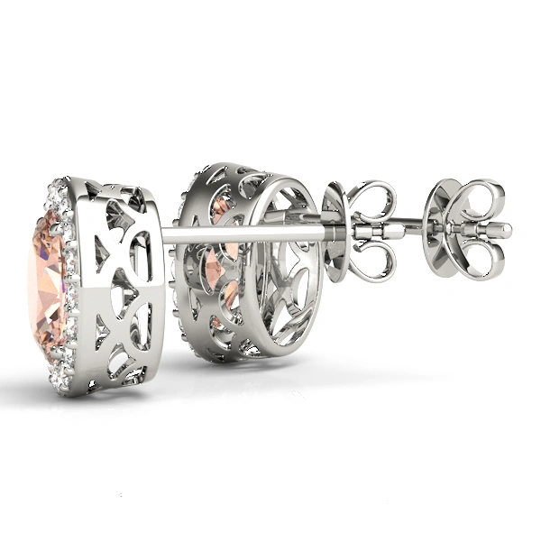 Oval Halo Studs - Image 6