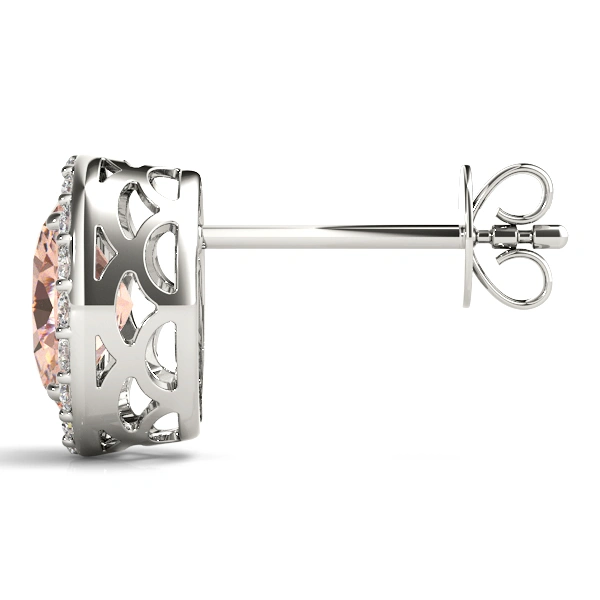 Oval Halo Studs - Image 4