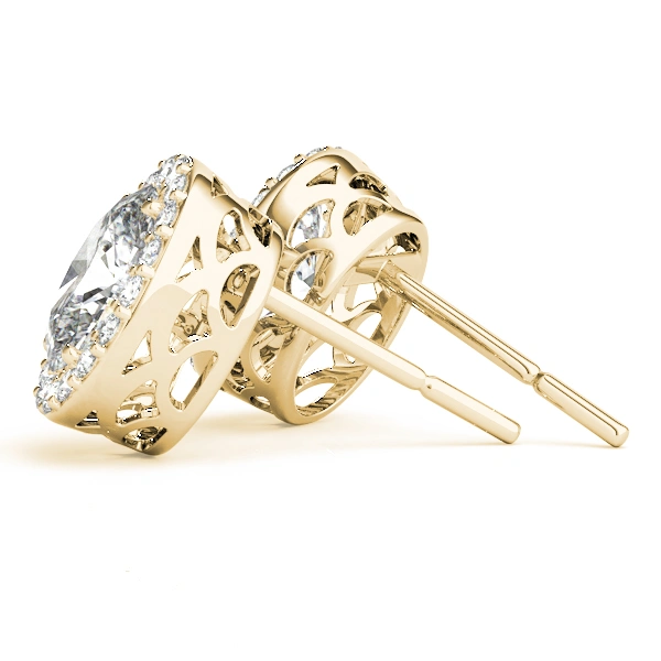 Oval Halo Studs - Image 9