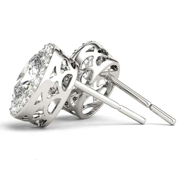 Oval Halo Studs - Image 2