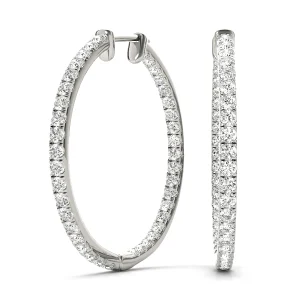 Inside Outside Round Hoop Earrings