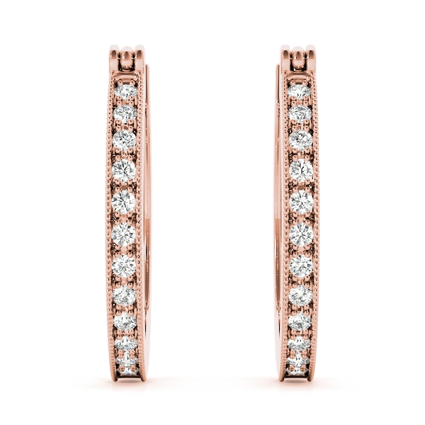 Milgrain Fashion Hoop Earrings - Image 14