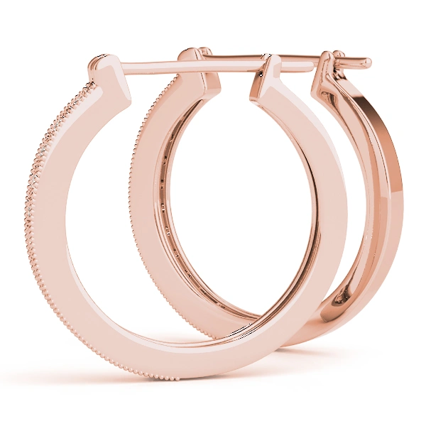 Milgrain Fashion Hoop Earrings - Image 13
