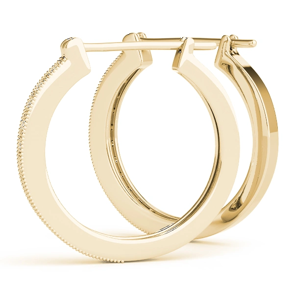 Milgrain Fashion Hoop Earrings - Image 8