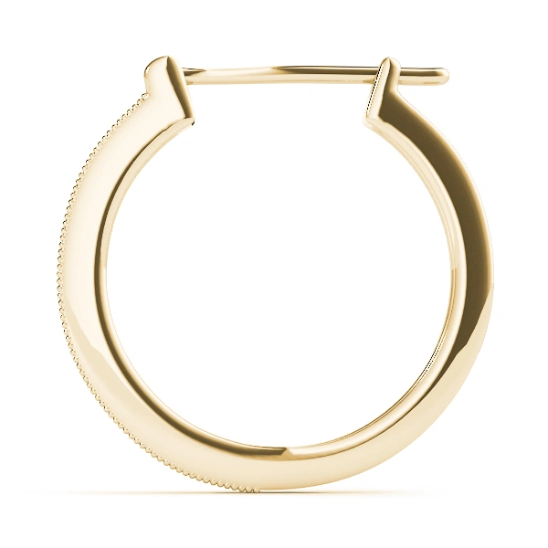 Milgrain Fashion Hoop Earrings - Image 7