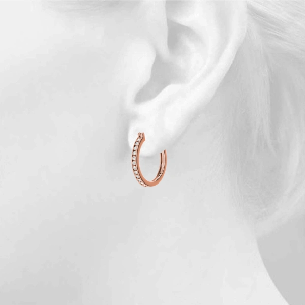 Milgrain Fashion Hoop Earrings - Image 15