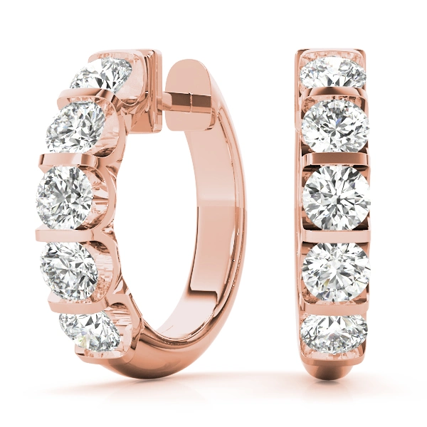 Bar Set Hoop Earrings - Image 9