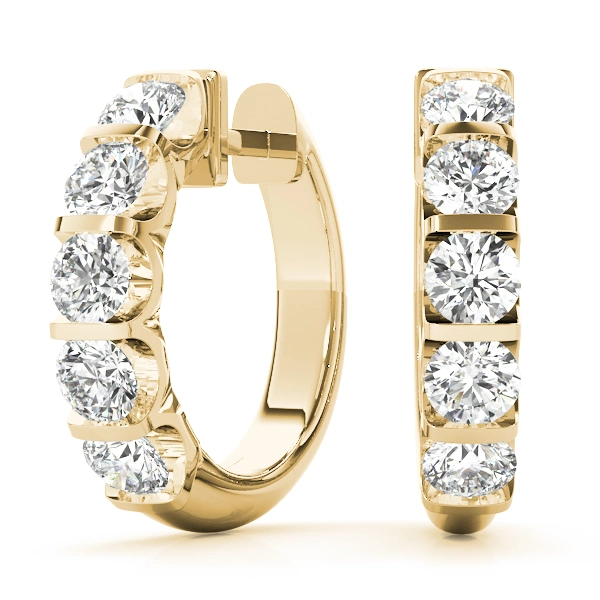 Bar Set Hoop Earrings - Image 5