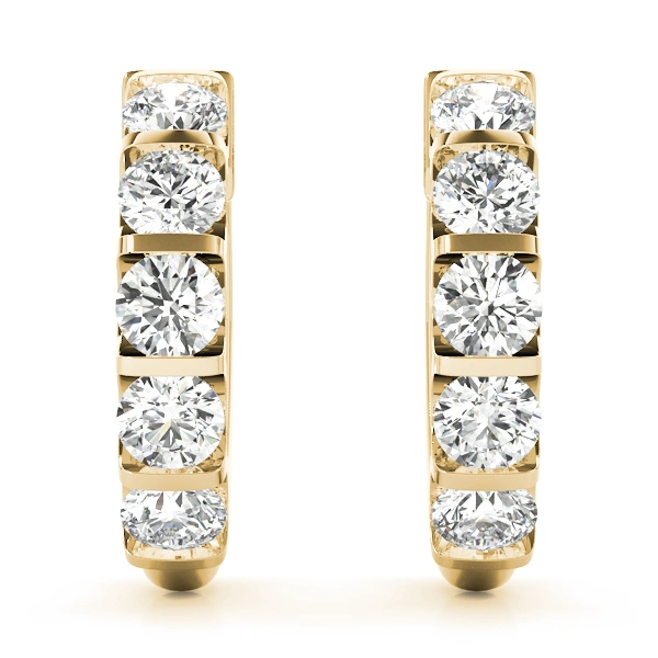 Bar Set Hoop Earrings - Image 7